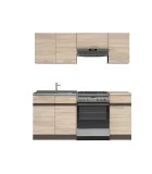 Modular kitchen JUNONA LINE 180 ZBL, wenge / sonoma oak order